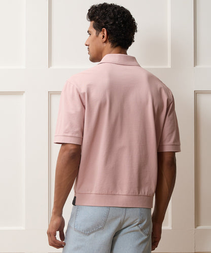 Relaxed Cotton Pique Polo - Dianthus