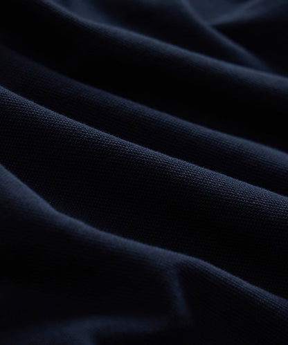 Relaxed Cotton Pique Polo - Classic Navy