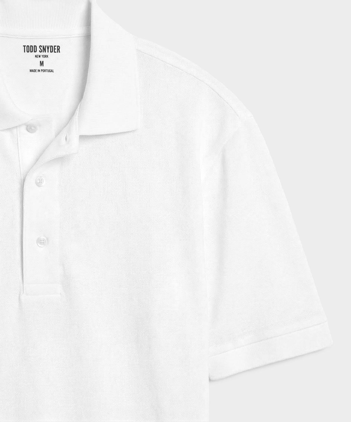 Relaxed Cotton Pique Polo - Simply White