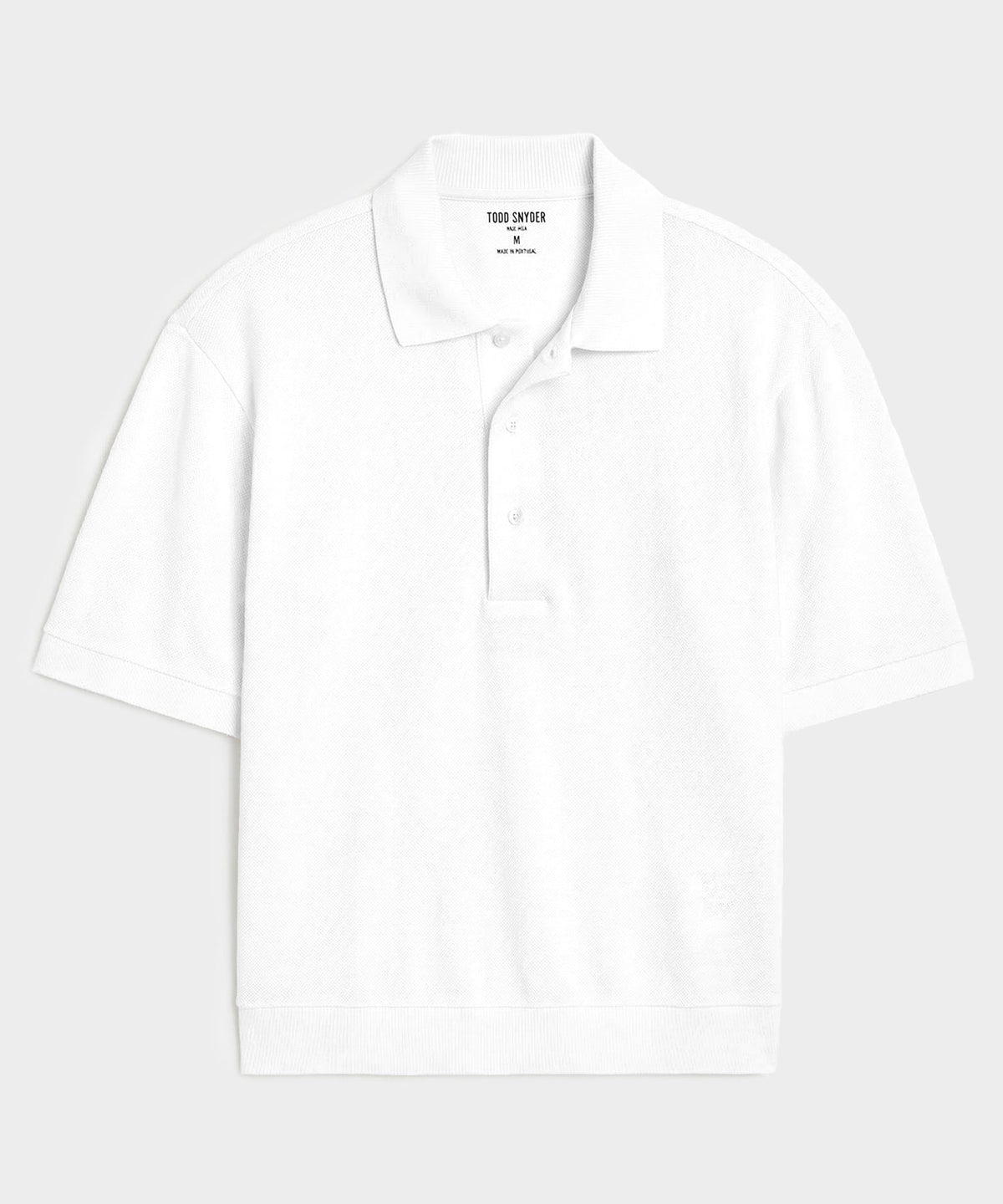 Relaxed Cotton Pique Polo - Simply White