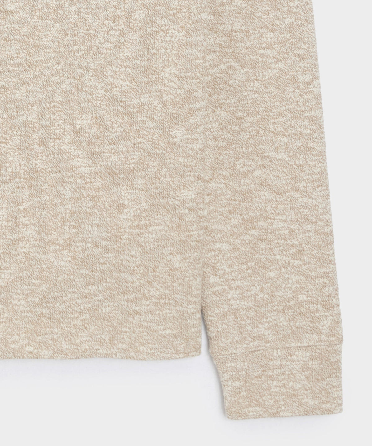 Heathered Quarter-Zip Polo - Pumice