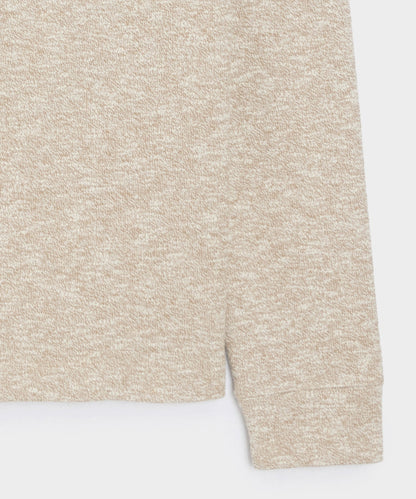 Heathered Quarter-Zip Polo - Pumice