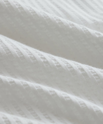 Knit Seersucker Shirt - Alabaster