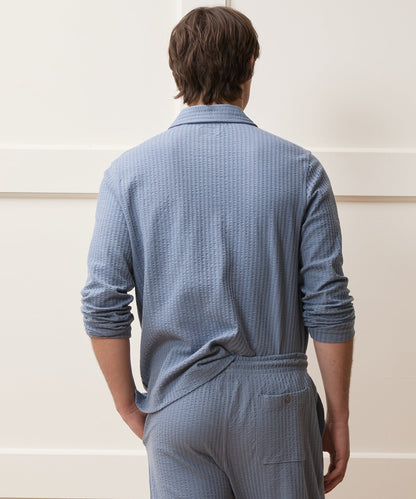 Knit Seersucker Shirt - Deep Springs