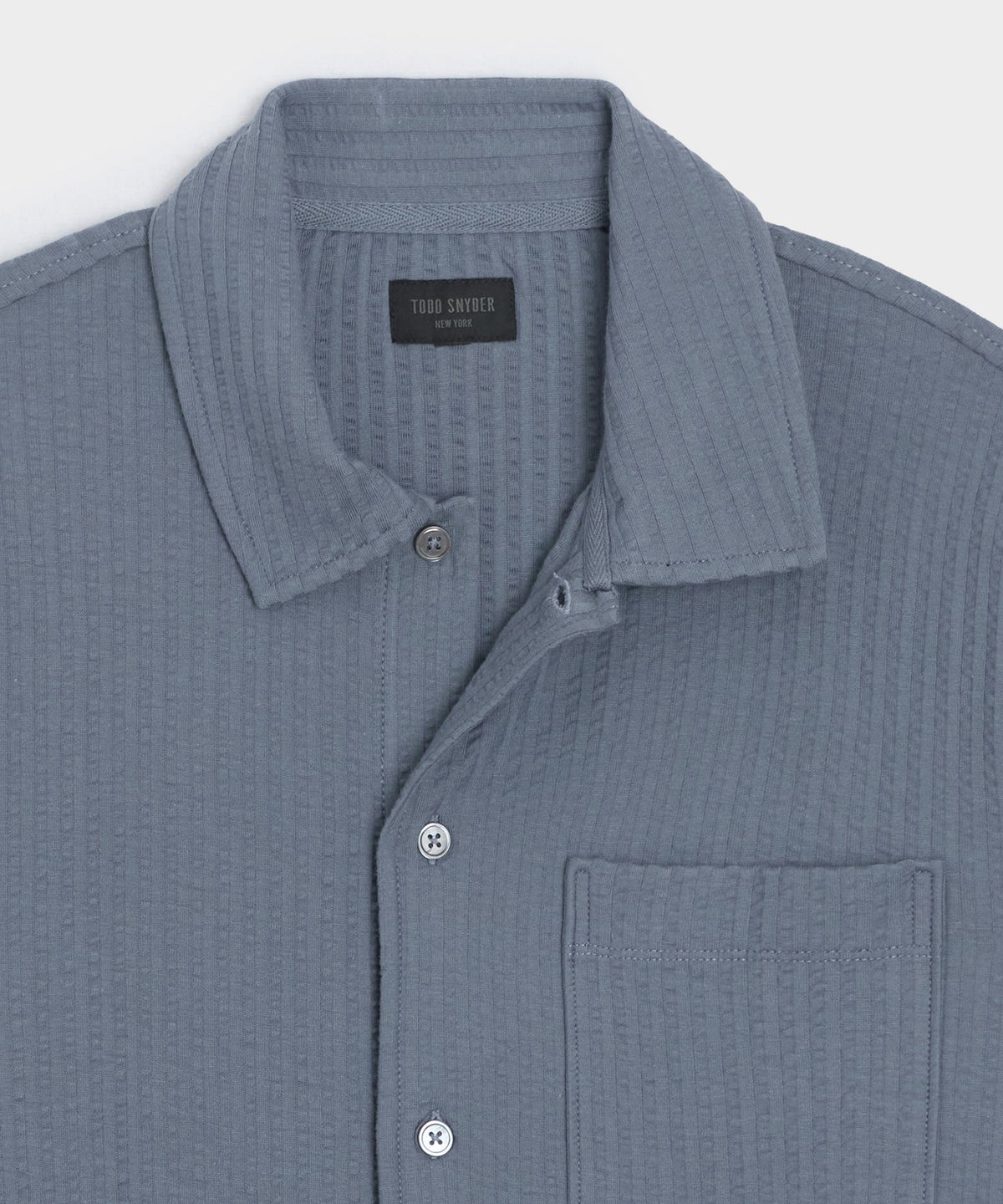 Knit Seersucker Shirt - Deep Springs