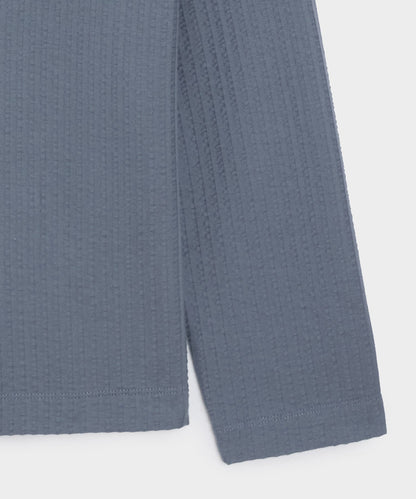 Knit Seersucker Shirt - Deep Springs