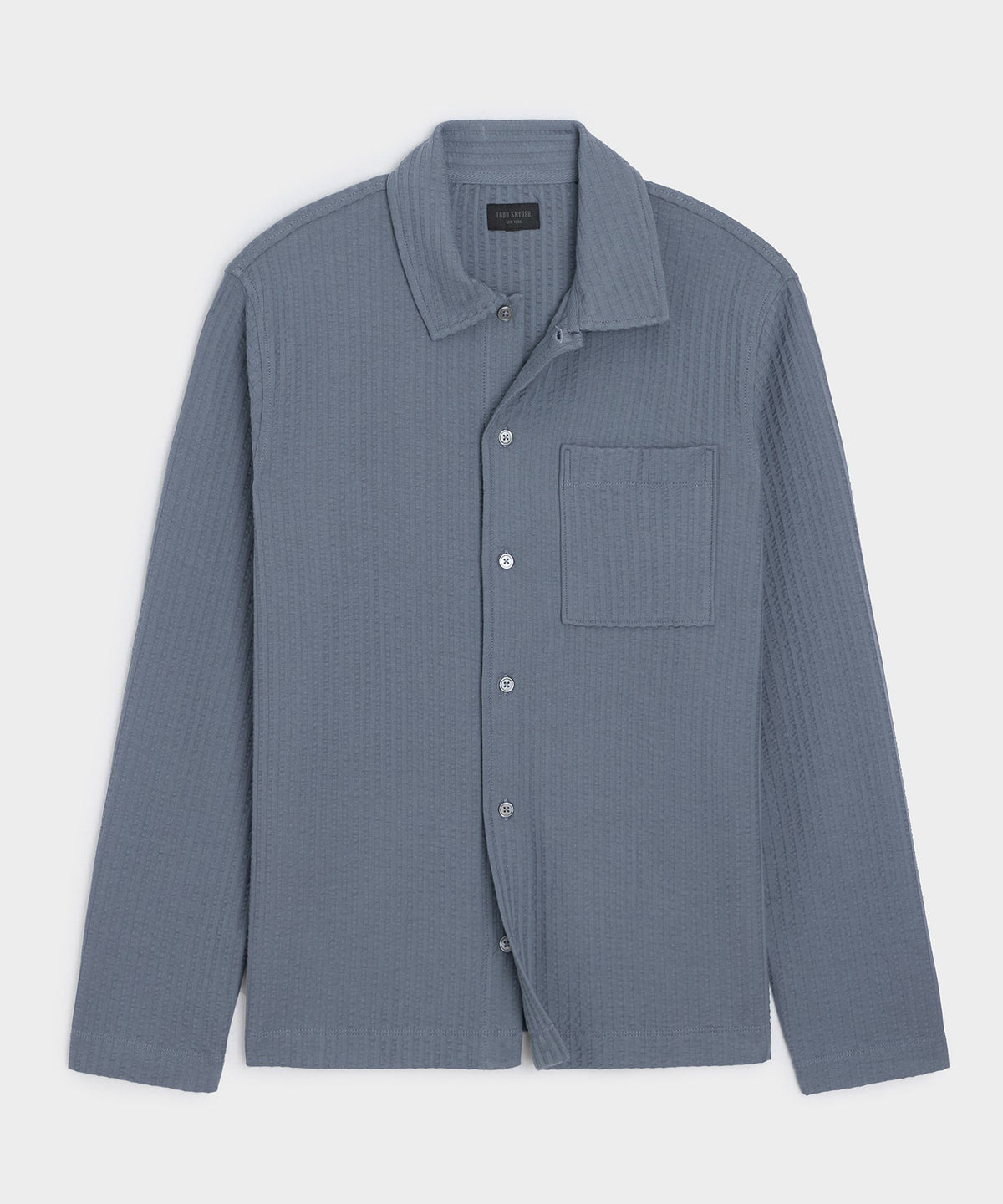 Knit Seersucker Shirt - Deep Springs