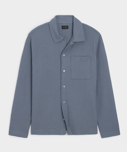 Knit Seersucker Shirt - Deep Springs
