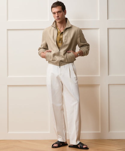 Linen Dad Jacket - Beige