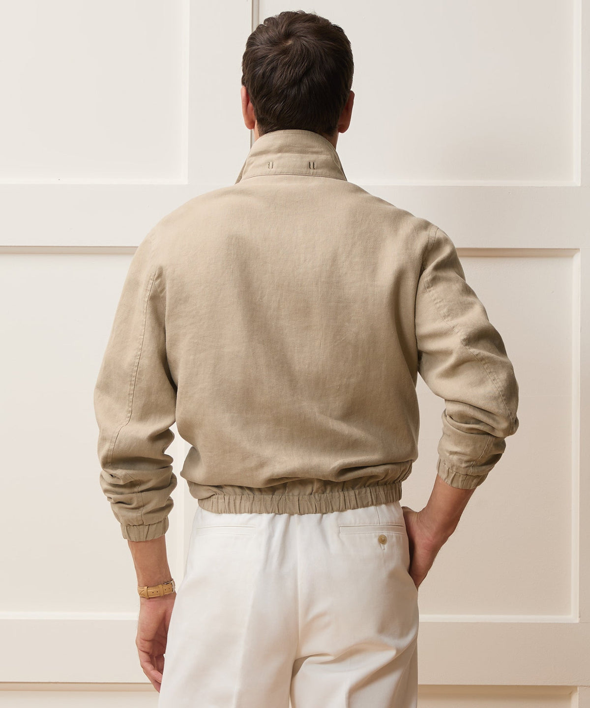 Linen Dad Jacket - Beige