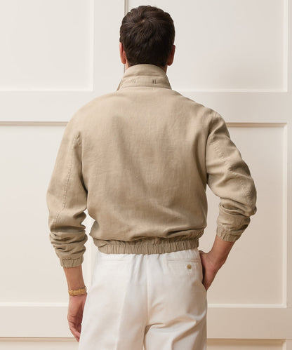 Linen Dad Jacket - Beige