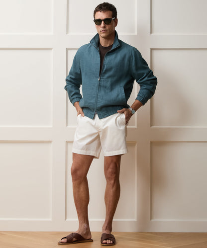 Linen Dad Jacket - Teal