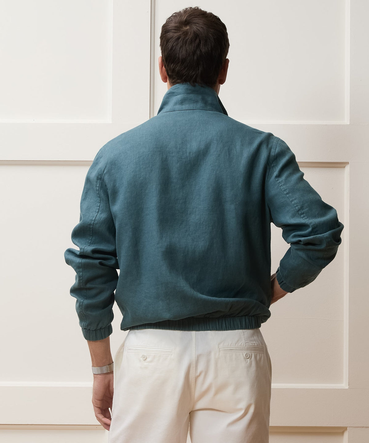 Linen Dad Jacket - Teal