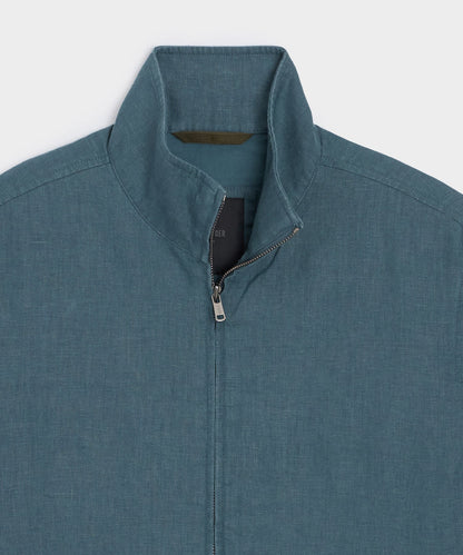 Linen Dad Jacket - Teal