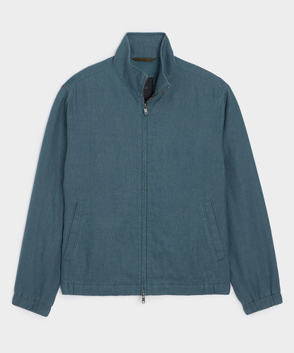 Linen Dad Jacket - Teal