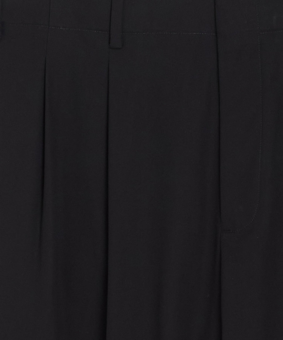 Italian Cotton Hollywood Trouser - Black
