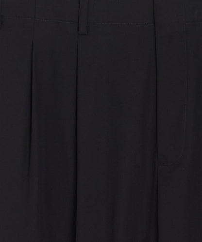 Italian Cotton Hollywood Trouser - Black