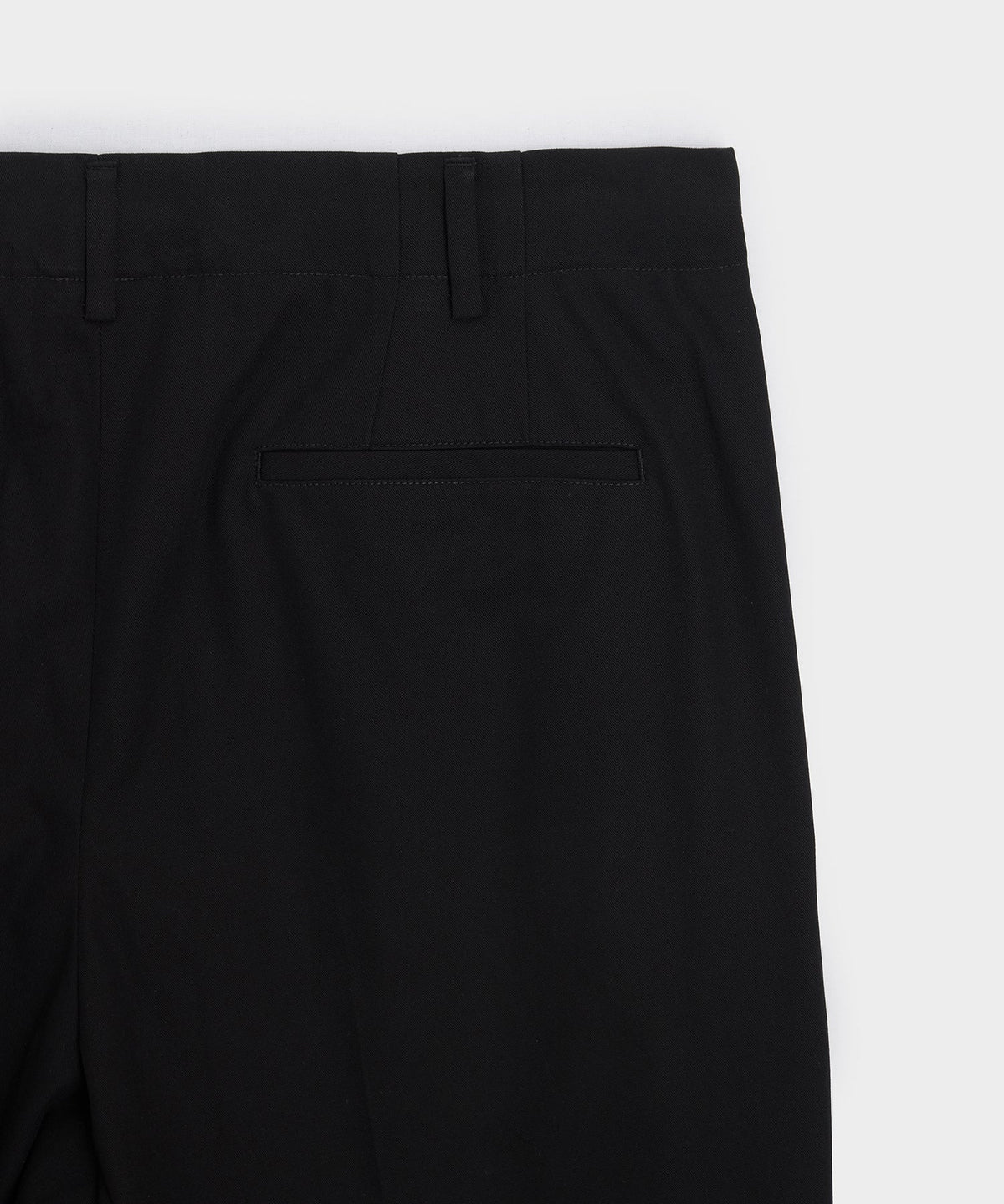 Italian Cotton Hollywood Trouser - Black