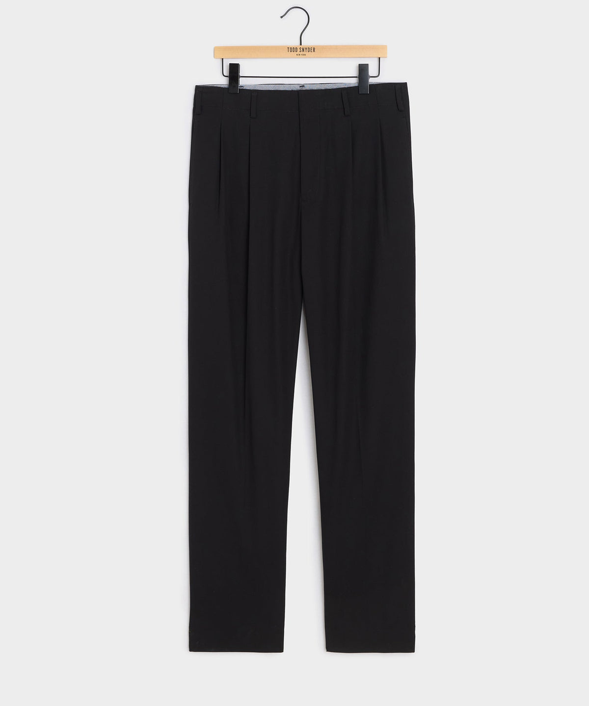 Italian Cotton Hollywood Trouser - Black