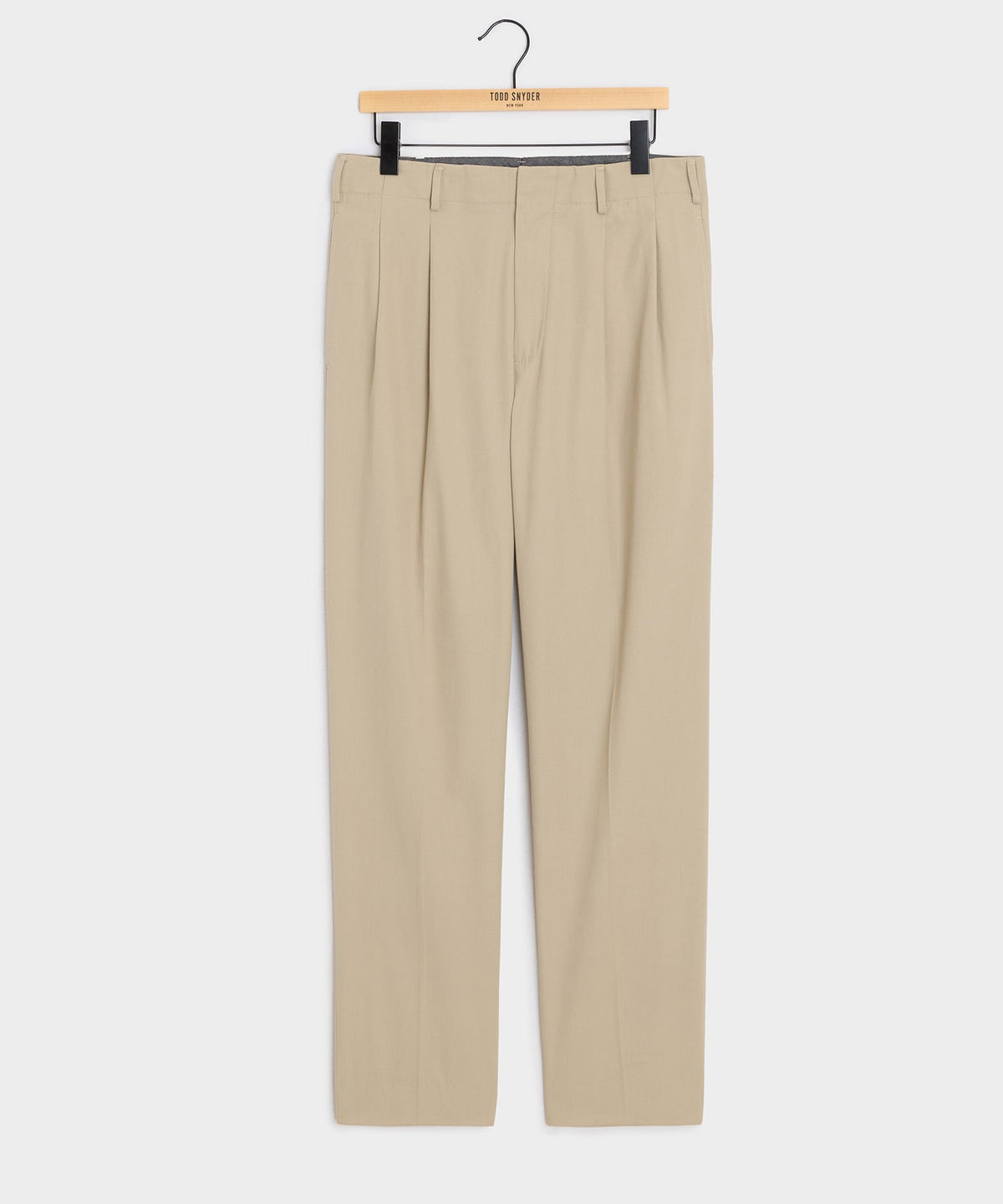 Italian Cotton Hollywood Trouser - Khaki