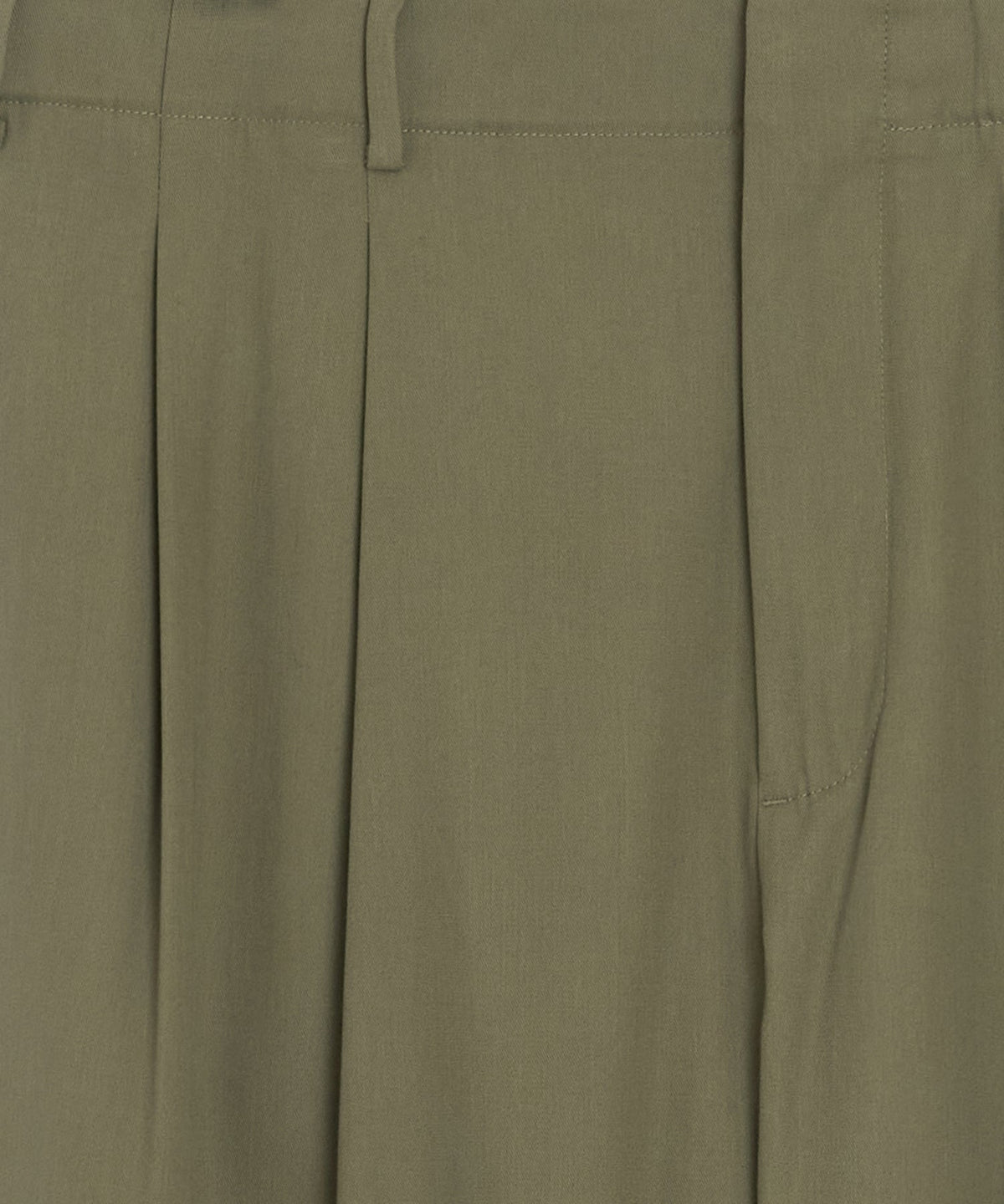 Italian Cotton Hollywood Trouser - Olive