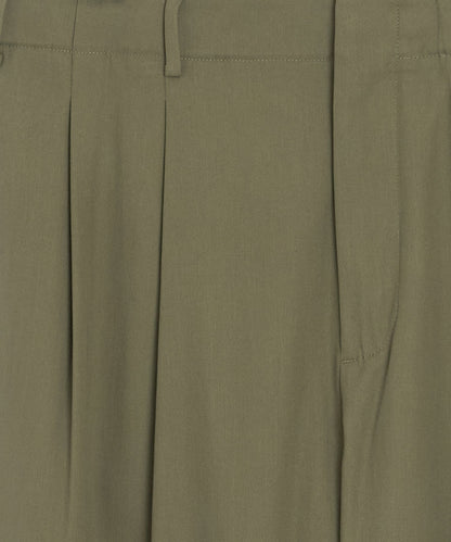 Italian Cotton Hollywood Trouser - Olive
