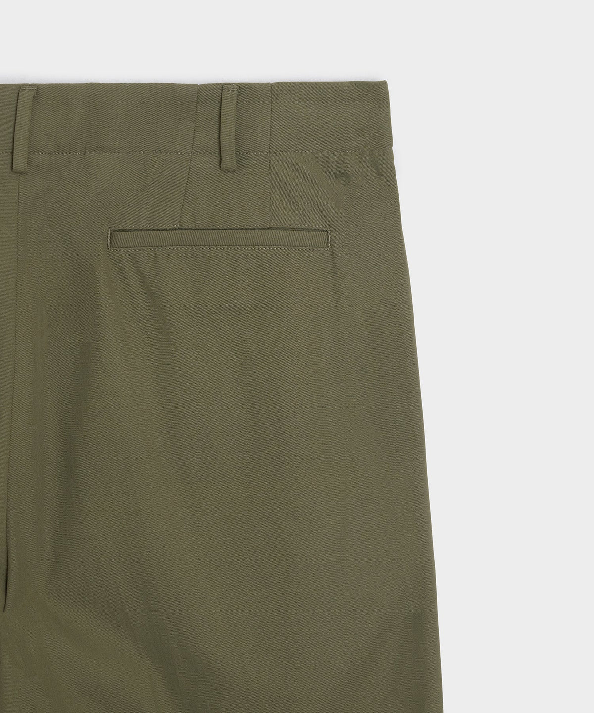 Italian Cotton Hollywood Trouser - Olive