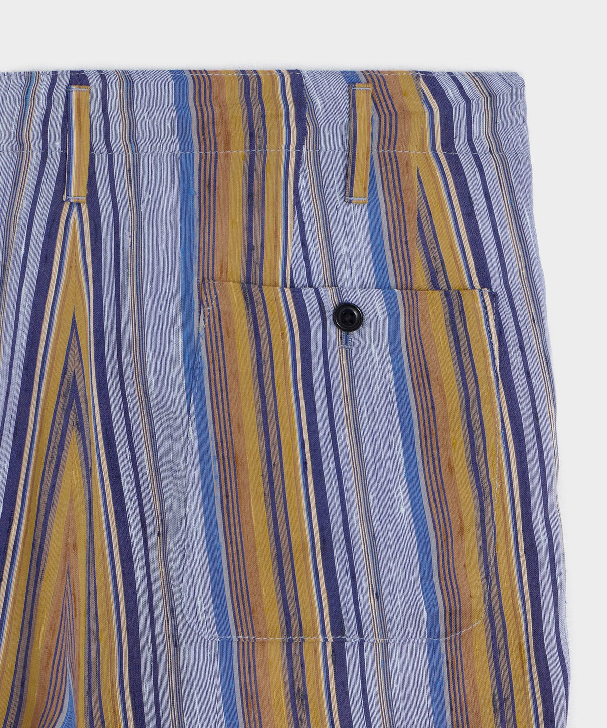 Italian Multi-Stripe Leisure Short - Blue