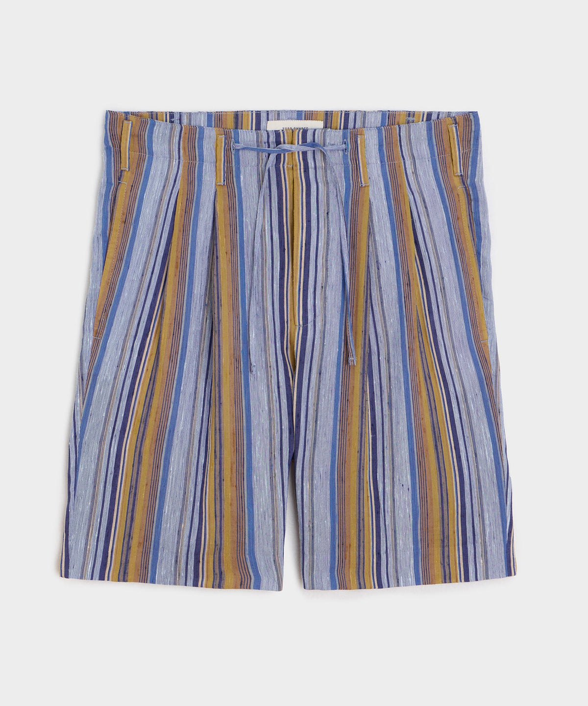 Italian Multi-Stripe Leisure Short - Blue