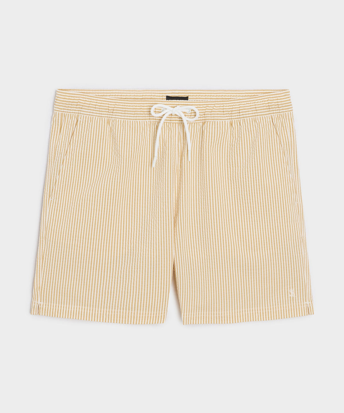 5" Seersucker Montauk Swim Trunk - Yellow