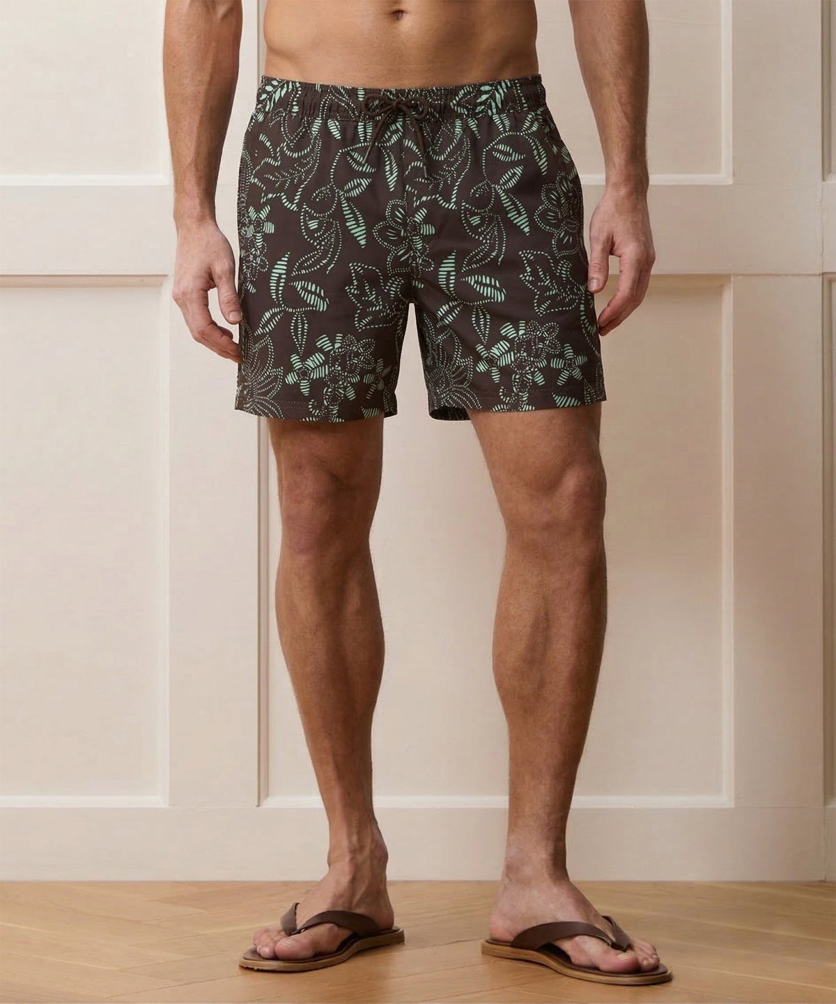 5" Montauk Swim Trunk - Brown