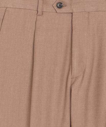 Italian Linen Blend Madison Trouser - Mauve