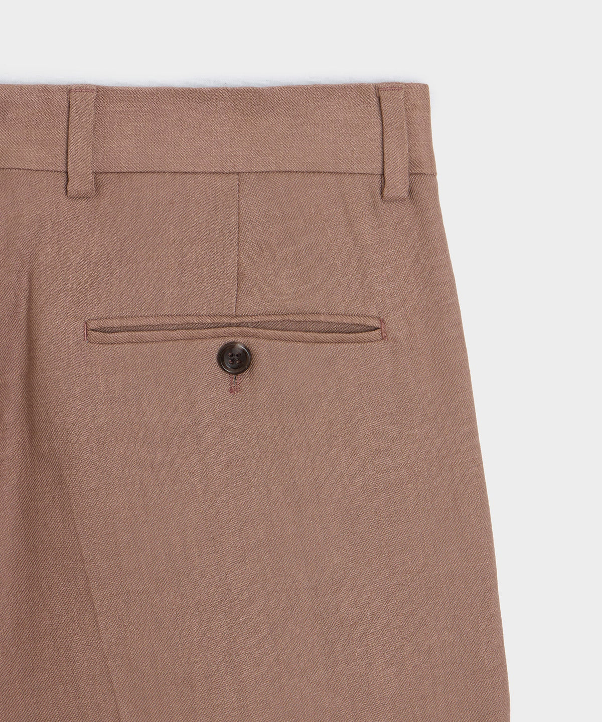 Italian Linen Blend Madison Trouser - Mauve