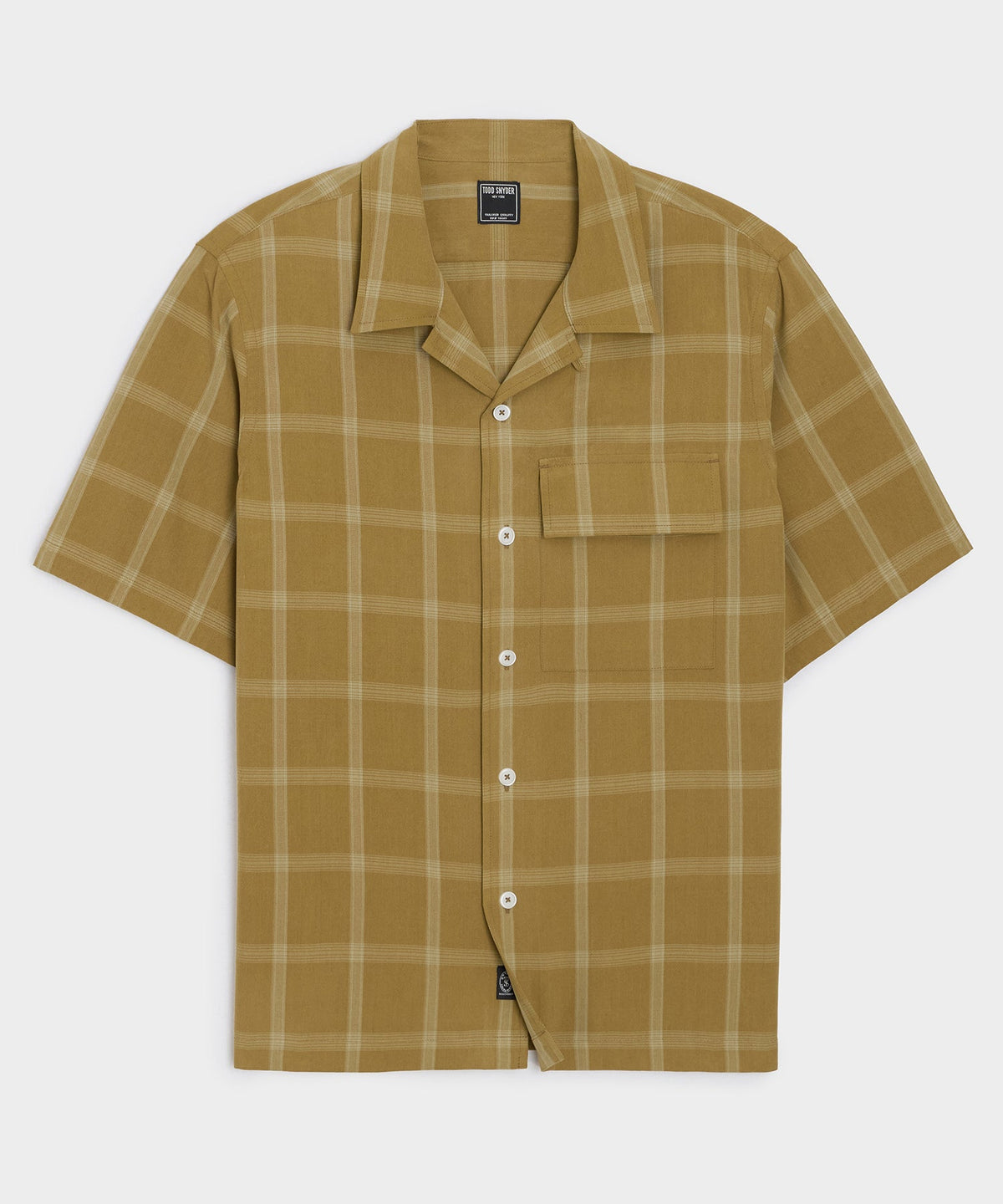 Sand-Washed Silk Studio Shirt - Dark Marigold