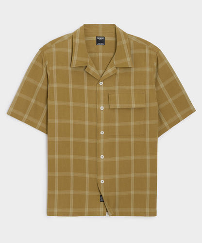 Sand-Washed Silk Studio Shirt - Dark Marigold