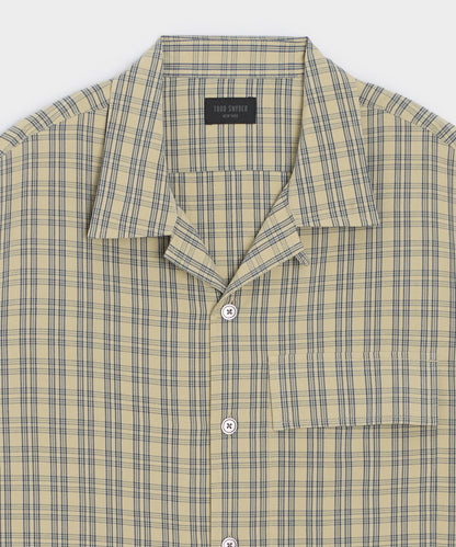 Sand-Washed Silk Studio Shirt - Khaki