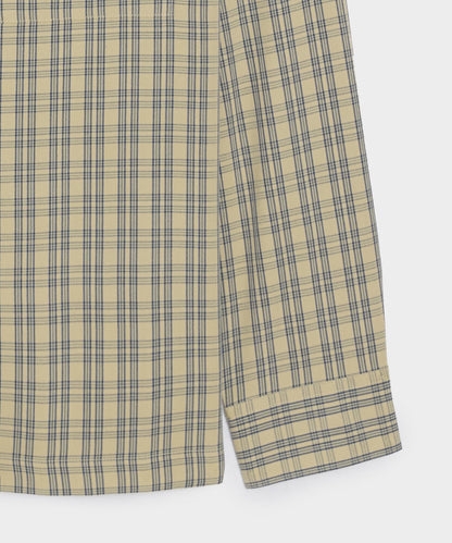 Sand-Washed Silk Studio Shirt - Khaki
