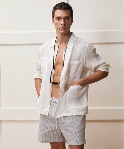 Panama Guayabera Shirt - Ivory