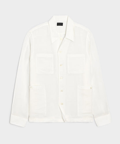 Panama Guayabera Shirt - Ivory