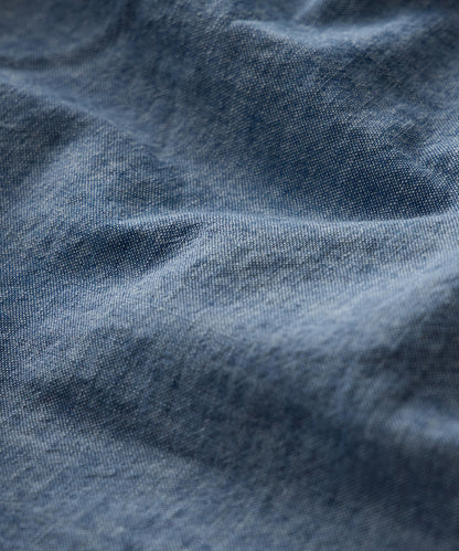Chambray Guayabera Shirt - Light Indigo