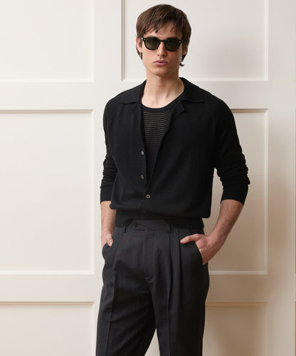 Amalfi Sweater Polo - Black