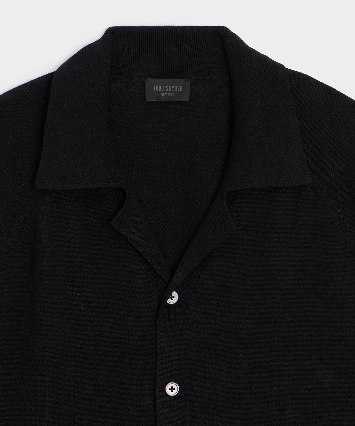 Amalfi Sweater Polo - Black
