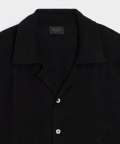 Amalfi Sweater Polo - Black
