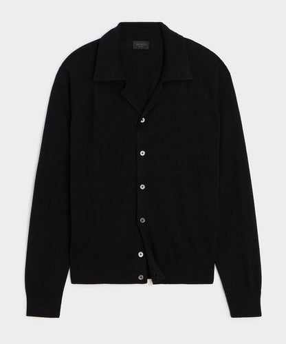 Amalfi Sweater Polo - Black