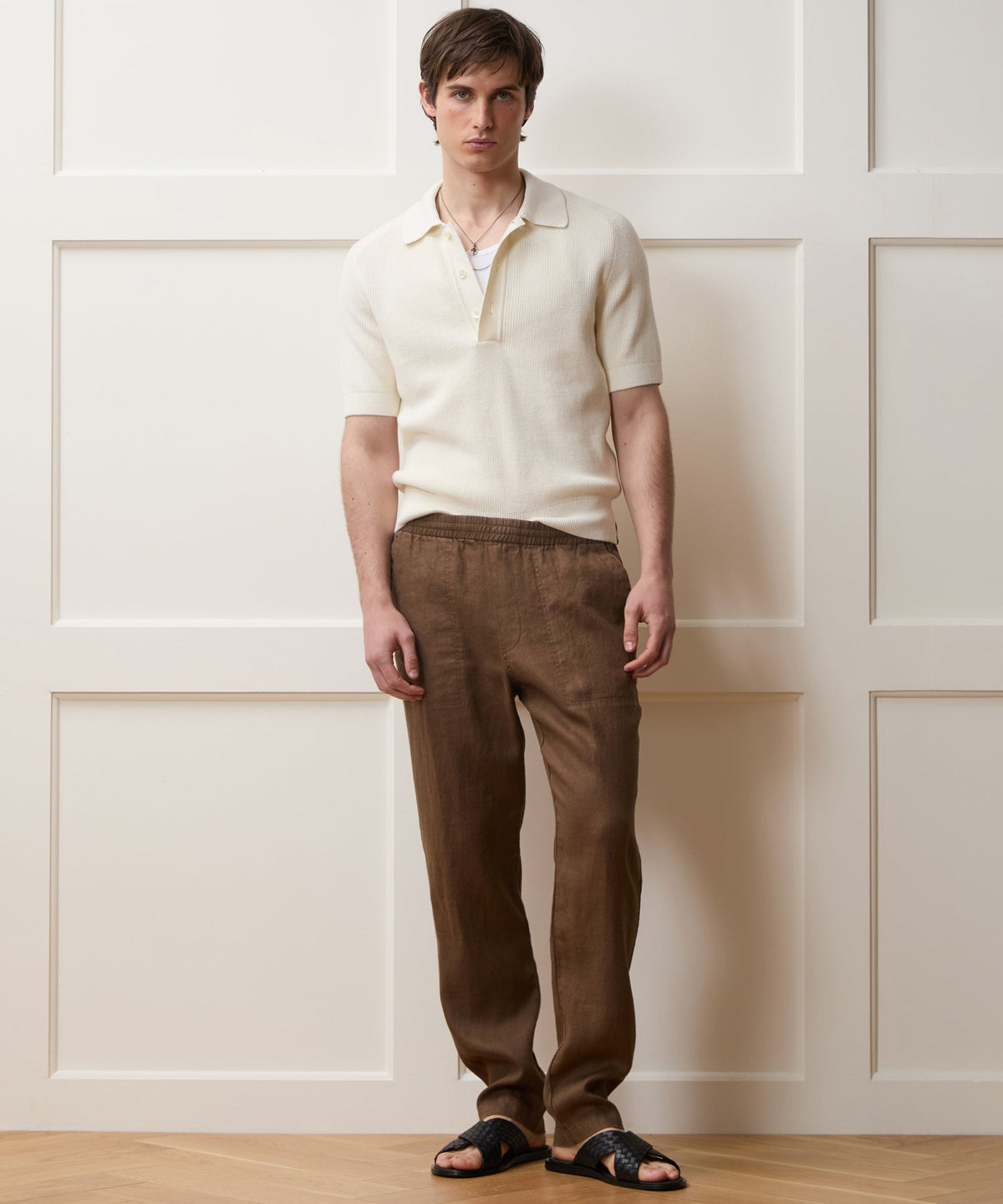 Beechwood Sweater Polo - Bisque
