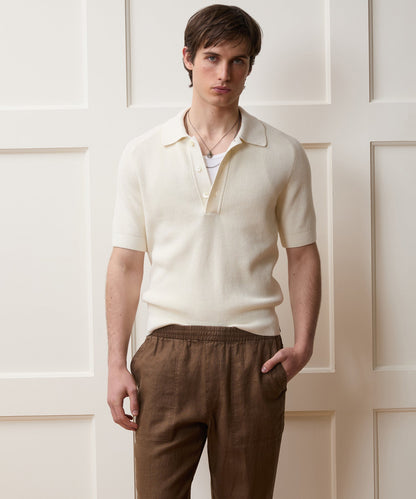 Beechwood Sweater Polo - Bisque