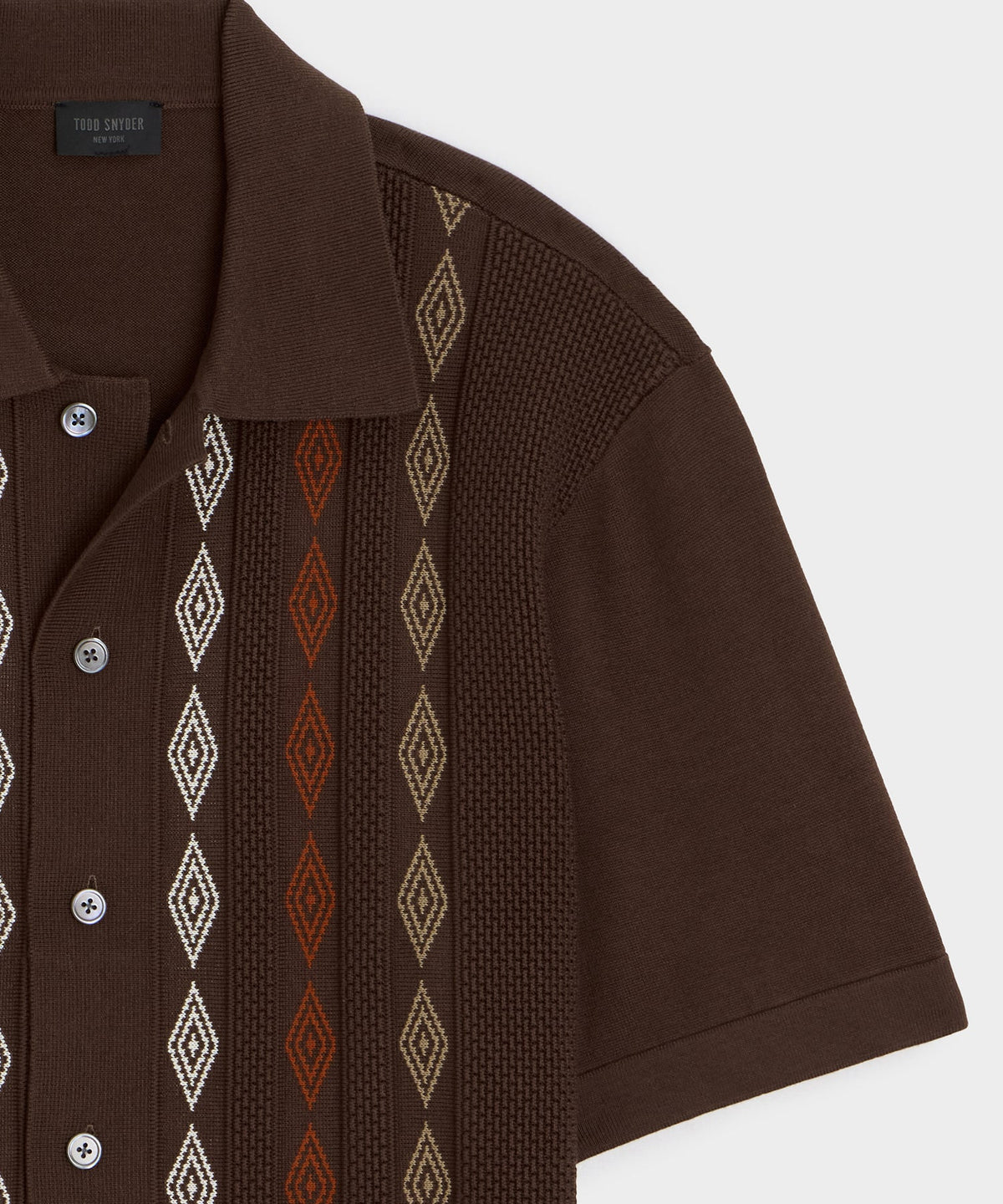 Palmetto Sweater Polo - Umber