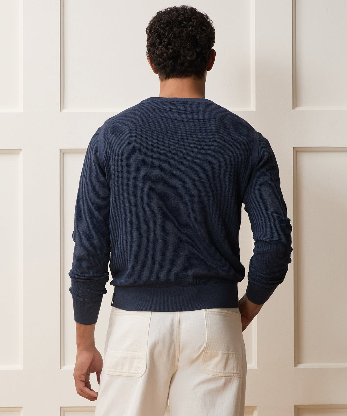 Vista Crewneck Sweater - Heather Navy