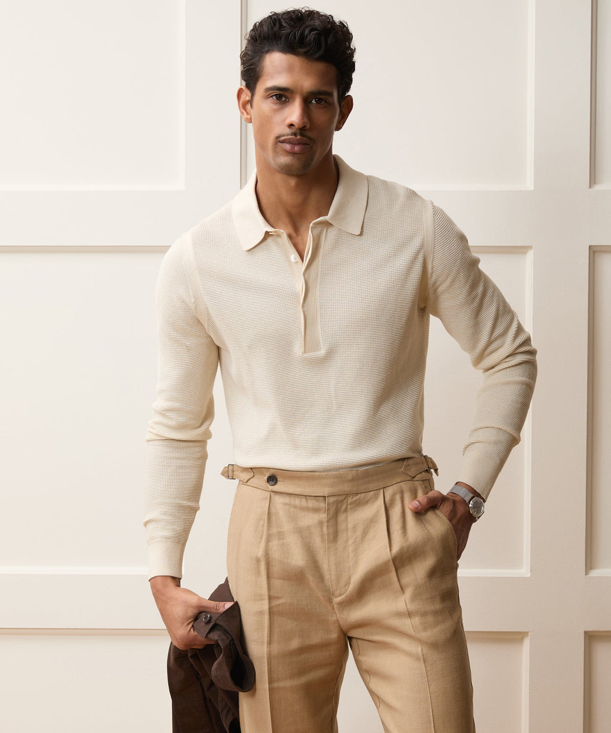 Vista Sweater Polo - Bisque