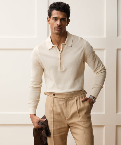 Vista Sweater Polo - Bisque